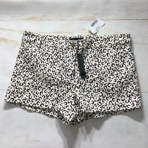 Tibi Animal Print Shorts Size 10